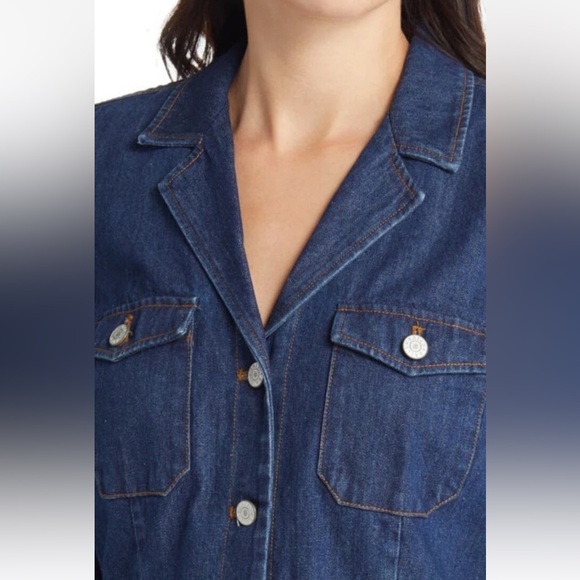 Rails Lisette button down long sleeve denim shirtdress NEW Size Small - Picture 4 of 15